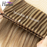 Invisible Injected PU Weft Tape In Hair Extensions Human Hair Real Natural Hair Seamless Long Tape PU Weft Human Hair Extensions