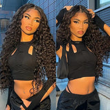 Lafion Water wave Human Hair Wig Deep Wave Frontal Wig Curly Hd Lace Wig 13x6 For Women