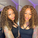 Transparent Lace Front Wig Short Bob Human Hair Wigs Water Wave Colored Deep Wave Frontal Wigs Brazil