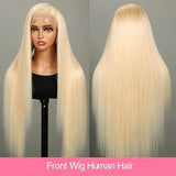 13x6 HD Transparent Blonde Straight 13x6 Lace Front Human Hair Wigs Brazilian Lace Frontal For Women Lace Frontal Wig