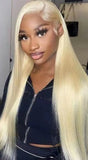 13x6 HD Transparent Blonde Straight 13x6 Lace Front Human Hair Wigs Brazilian Lace Frontal For Women Lace Frontal Wig